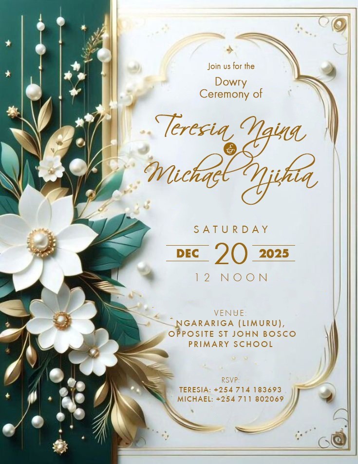 Dowry of Teresia & Michael